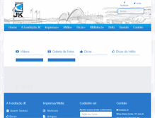 Tablet Screenshot of fundacaojk.org.br